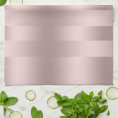 Rose-Goldstreifen Geschirrtuch (Gefaltet)