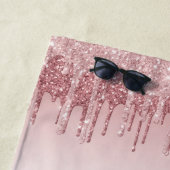 Rose Goldtropfen funkelnde Imitat Glitzer Strandtuch (Beispiel)