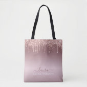 Rose Goldtropfen mit Logo Tasche (Vorderseite)