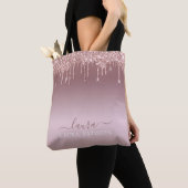 Rose Goldtropfen mit Logo Tasche (Von Nahem)