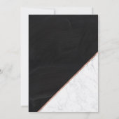 Rose Goldtypografie Marmorkalkboard Sweet 16 Einladung (Rückseite)