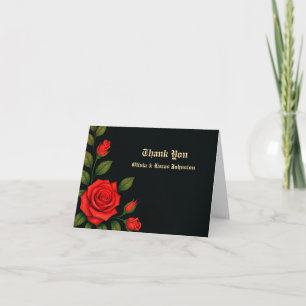 Rose Gothic Hochzeit Dankeskarte Karte