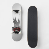 Rose Gothic Mansion Skateboard (Vorderseite)