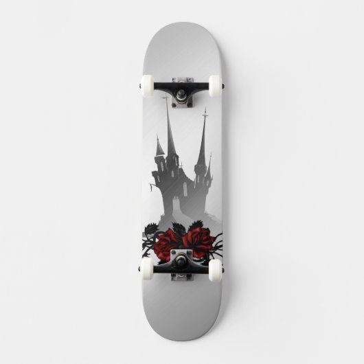 Rose Gothic Mansion Skateboard (Vorderseite)