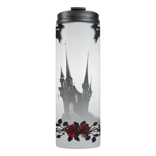 Rose Gothic Mansion Thermosbecher (Vorderseite)