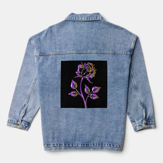 ROSE GOTHIC PINK Denim Jean Jacket Jeansjacke (Rückseite)