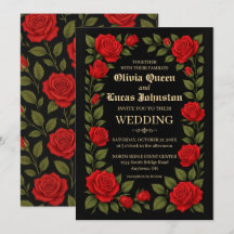 Rose Gothic Wedding Einladung