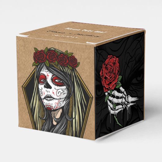 Rose Gothic Wedding Geschenkschachtel (Vorderseite)