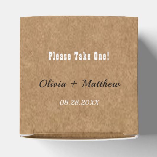 Rose Gothic Wedding Geschenkschachtel (Oben)