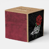 Rose Gothic Wedding Geschenkschachtel (Rückseite)
