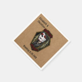 Rose Gothic Wedding Serviette (Ecke)