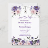 Rose gotisch-romantisch zwischen Hochzeit Save The Date (Vorderseite)