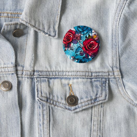 Rose Graffiti Urban Streetwear Button (Beispiel)
