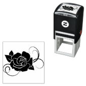 Rose-Grafik-Blume-Deko Permastempel (Beispiel)