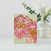 Rose Grafikdesign Postkarte (Stehend Vorderseite)