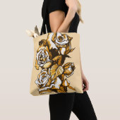 Rose, grafische Blumenkunst, blühende Blume der Ro Tasche (Von Nahem)