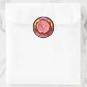 ROSE GRAPE WINE RED WAX SIEGEL RUNDER AUFKLEBER (Tasche)