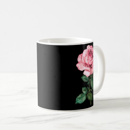 Rose Graphic Premium Tri-blend Kaffeetasse (VorderseiteRechts)