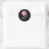 Rose Graphic Premium Tri-blend Runder Aufkleber (Tasche)