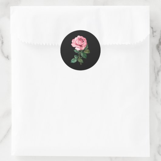 Rose Graphic Premium Tri-blend Runder Aufkleber (Tasche)