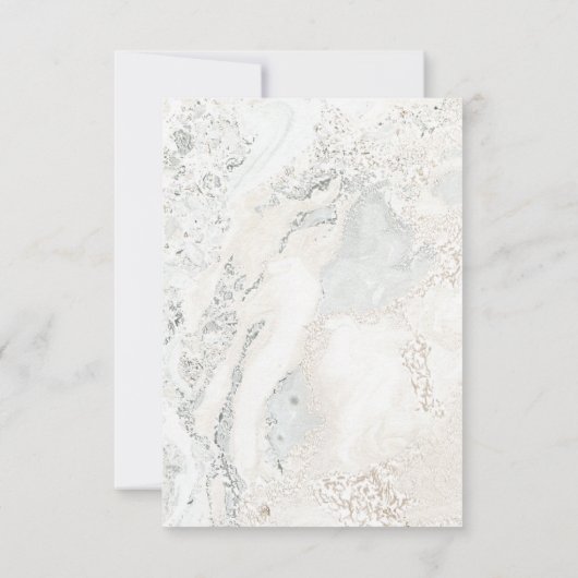 Rose Grau Glitzer Marble Confetti Elegantes VIP Einladung (Rückseite)
