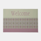 Rose grau und grün fußmatte (Vorderseite)