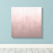 Rose Grau Weiße Faser gestreift rustikal abstrakt Leinwanddruck (Insitu (Holzboden))