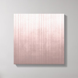 Rose Grau Weiße Faser gestreift rustikal abstrakt Leinwanddruck