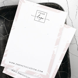 Rose-Graue Pinselstriche Ohrring-Grafikkarte Visitenkarte