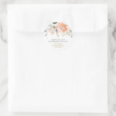 Rose Green Foliage Erste Kommunion Taufe Runder Aufkleber (Tasche)