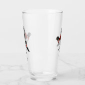 Rose Grosbeak Kardinal Bird gezüchtet Glas (Links)