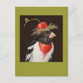Rose-Grosbeak Postkarte (Vorderseite)