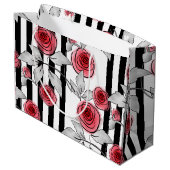 Rose Große Geschenktüte (Rückseite Schrägansicht)