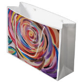 Rose Große Geschenktüte (Vorderseite Schrägansicht)