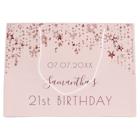 Rose Große Geschenktüte (Vorderseite)