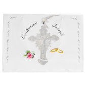 Rose Große Geschenktüte (Rückseite)