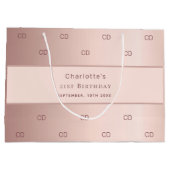 Rose Große Geschenktüte (Rückseite)