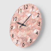 Rose Große Wanduhr (Winkel)