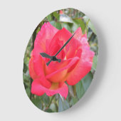 Rose Große Wanduhr (Winkel)