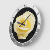 Rose Große Wanduhr (Winkel)