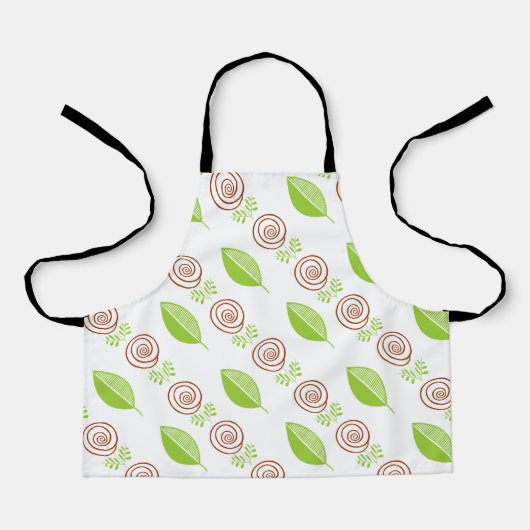 Rose grün schürze (Vorderseite)