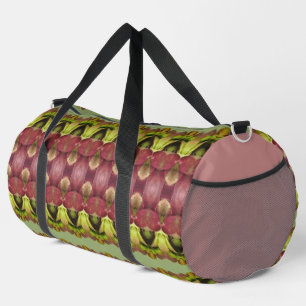 Rose Grün und Burgund Duffle Bag