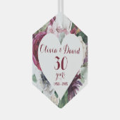 Rose Grüne 30 Jubiläum Keramik Ornament (Vorderseite Rechts)