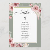 Rose Grüne Tischnummer (Vorderseite)