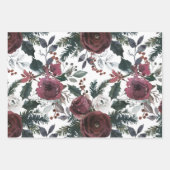 Rose Grüner Kiefer und Heiliger Pinien Geschenkpapier Set (Vorderseite 3)