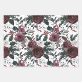 Rose Grüner Kiefer und Heiliger Pinien Geschenkpapier Set (Vorderseite 2)