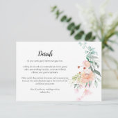 Rose Grünflächen Blumenzwiebeln Details Begleitkarte (Stehend Vorderseite)