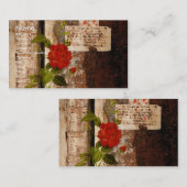 Rose Grunge Visitenkarte (Vorne/Hinten)