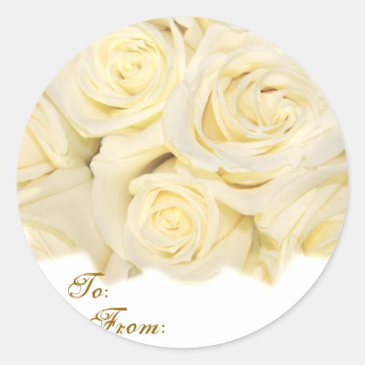 Rose Grüße_ Sticker (Vorderseite)