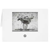 Rose Grußkarte (Rückseite Horizontal)